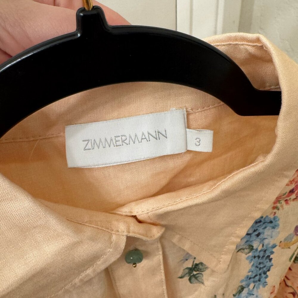 Zimmermann  Halliday Tucked Shirt‑Dress - Picture 5 of 5